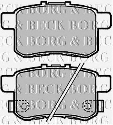 BORG & BECK bbp2103 -  Комплект тормозных колодок, дисковый тормоз